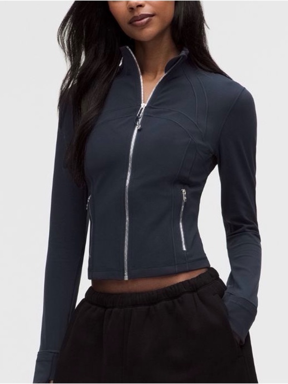 lululemon athletica Navy Slim Zip Utility Jacket
